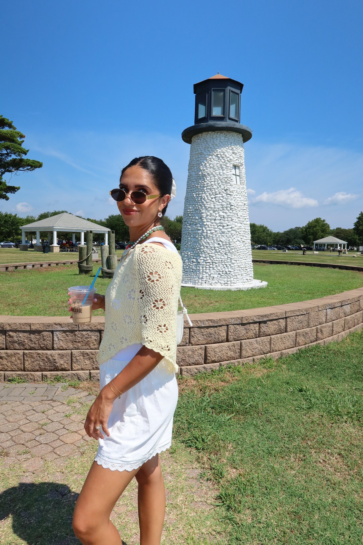 Golden Coast Crochet Poncho