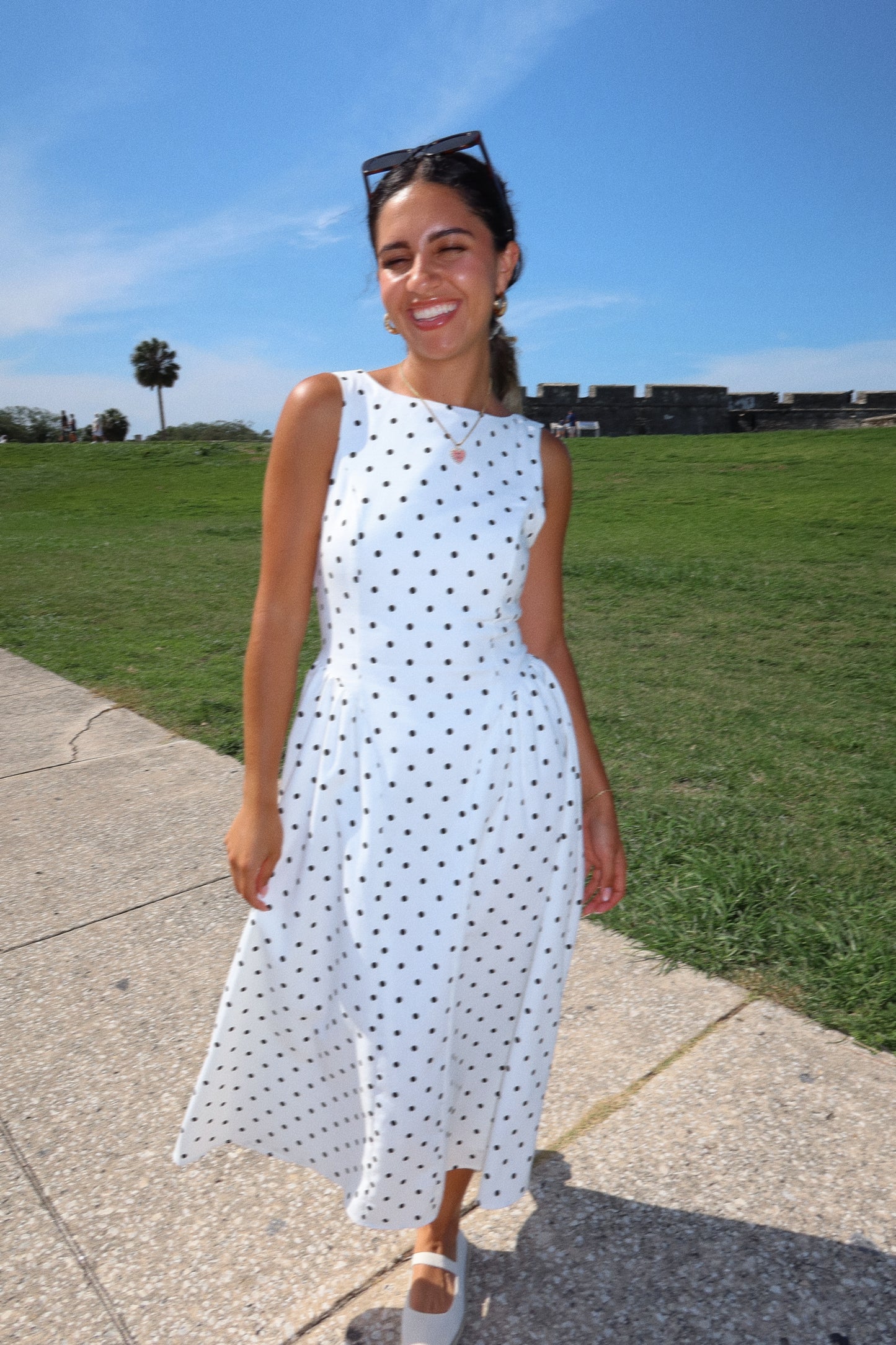Amelia Polka Dot Dress