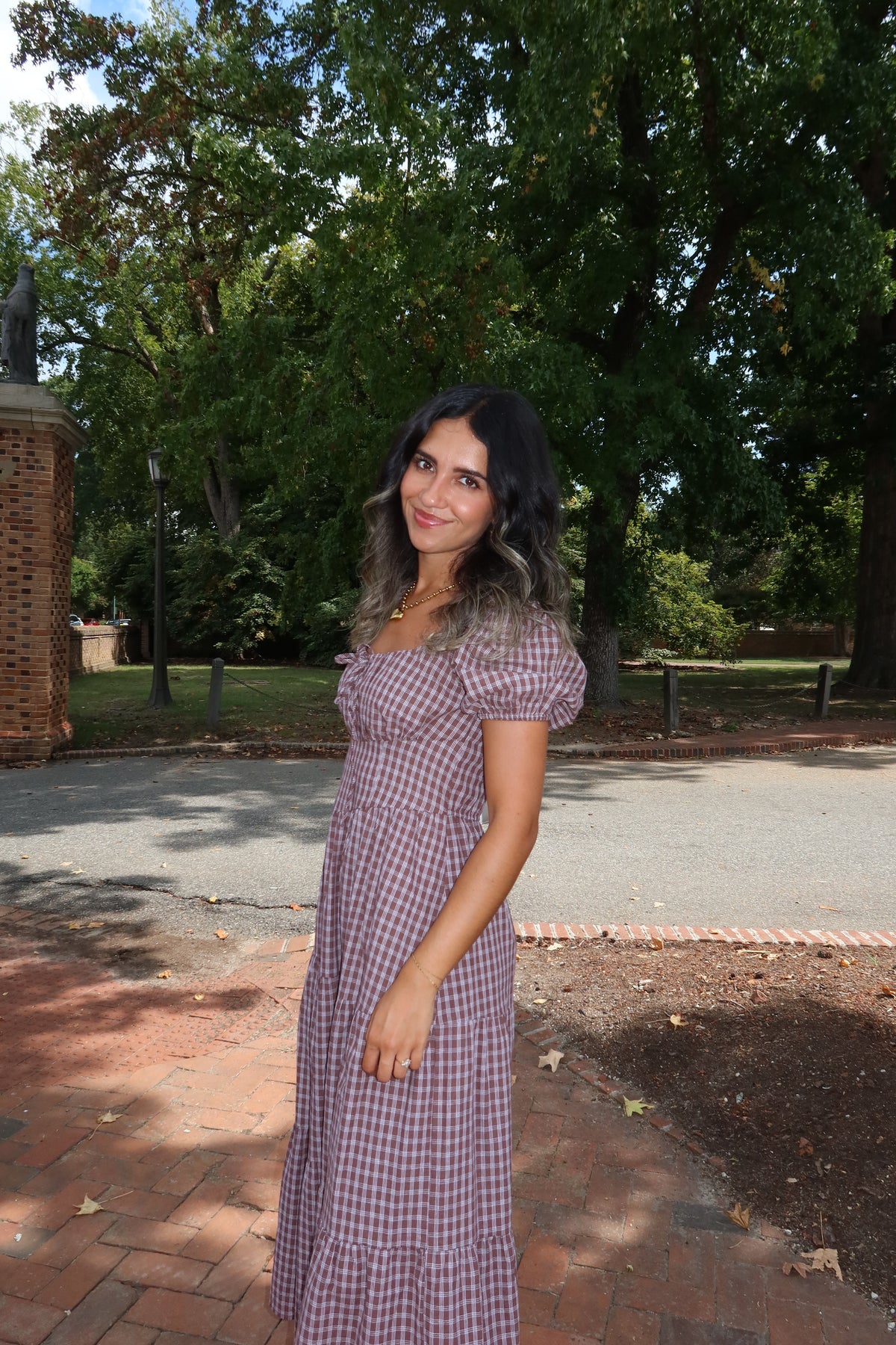 Autumn Stroll Midi Dress