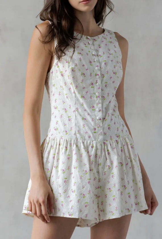 Olivia Floral Romper
