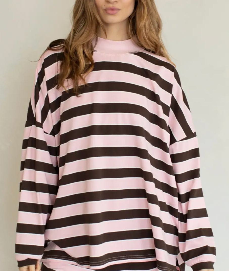 Mocha Striped Set