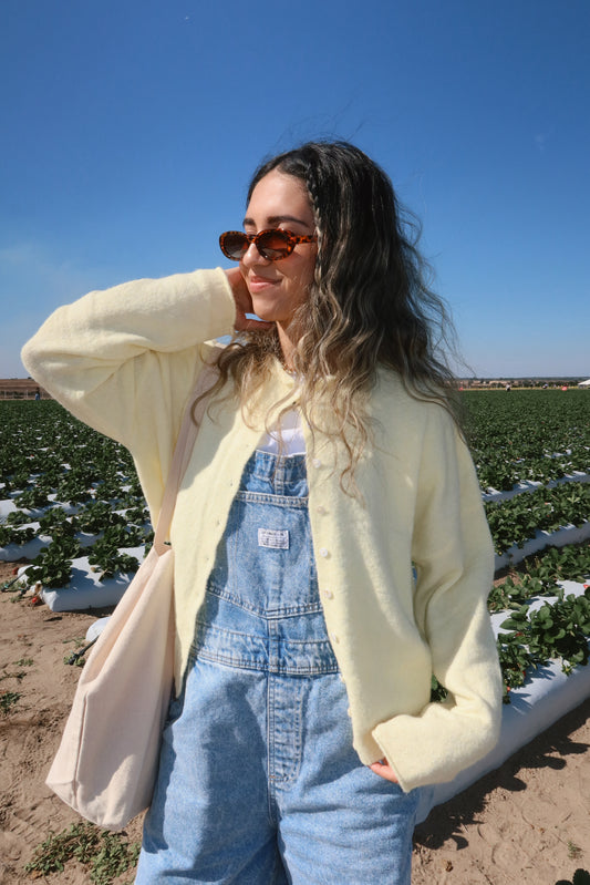Butterfly Effect Cardigan- Yellow