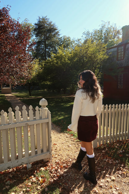 Cherrywood Corduroy Skirt