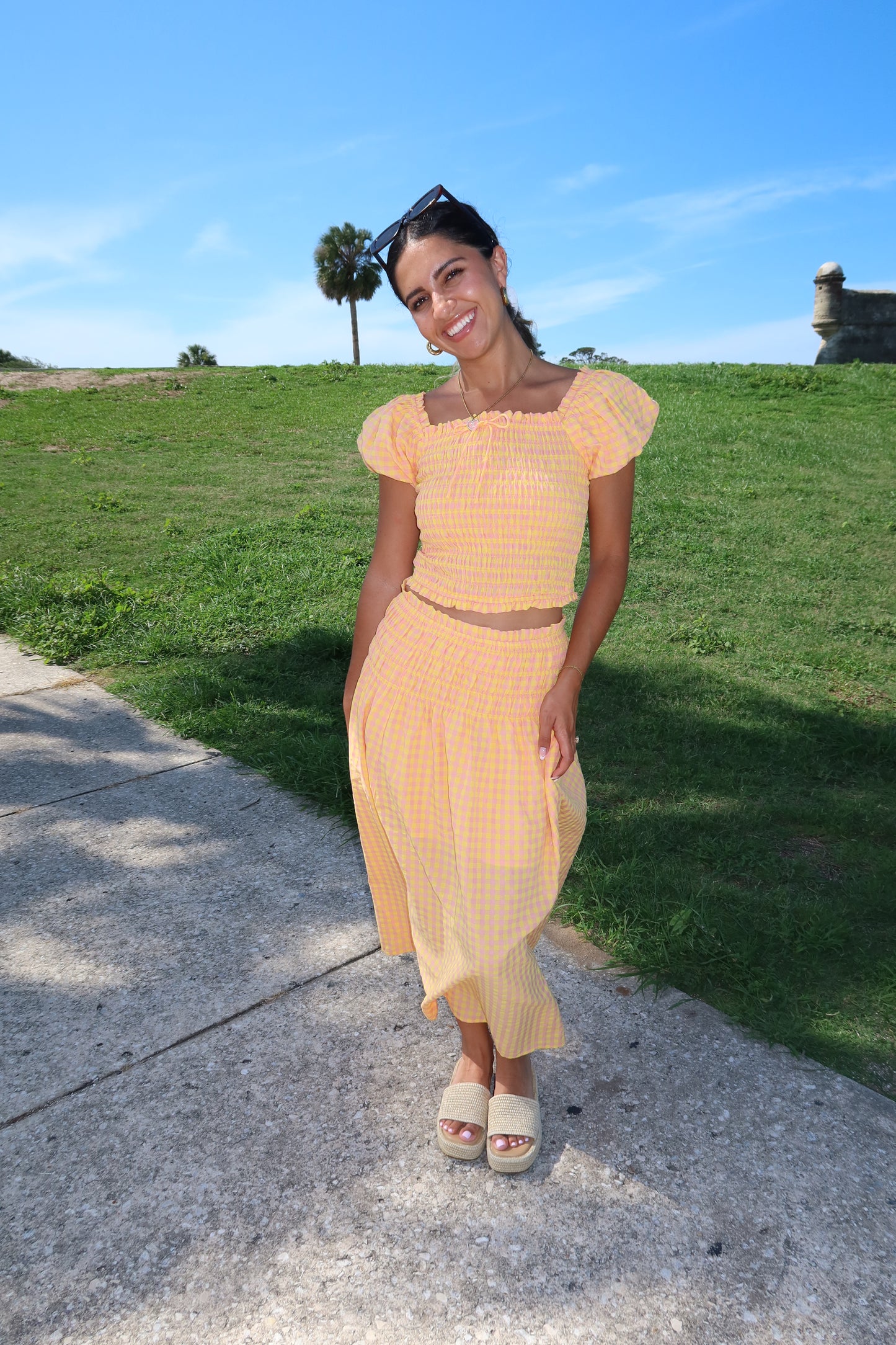 Clementine Gingham Skirt
