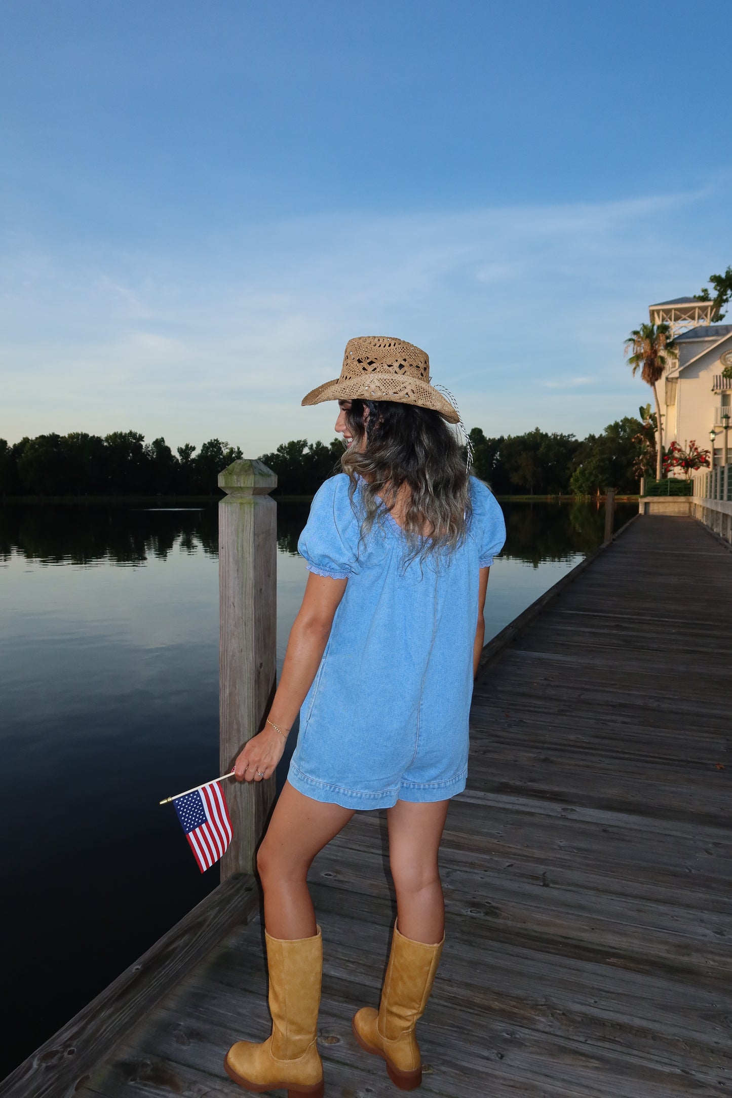 Bluebelle Denim Romper