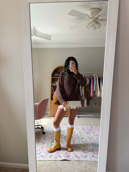 Teddy Roll Neck Sweater
