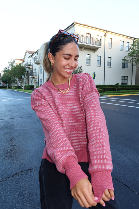 Rosewood Knit Sweater