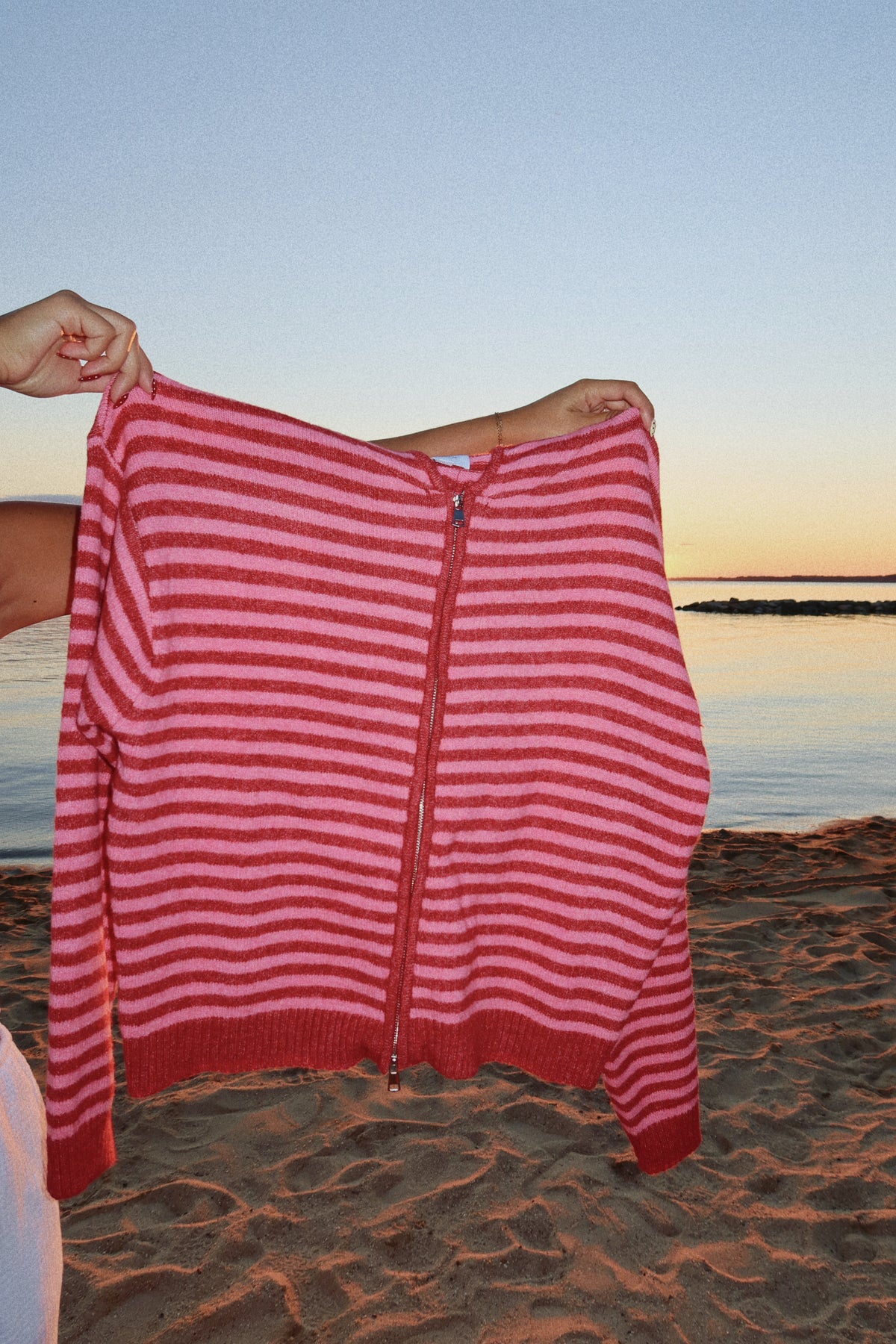 Rory Jacket- Cherry Stripe
