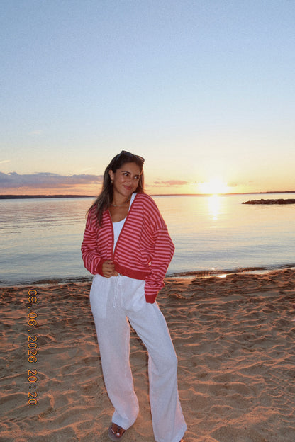 Rory Jacket- Cherry Stripe