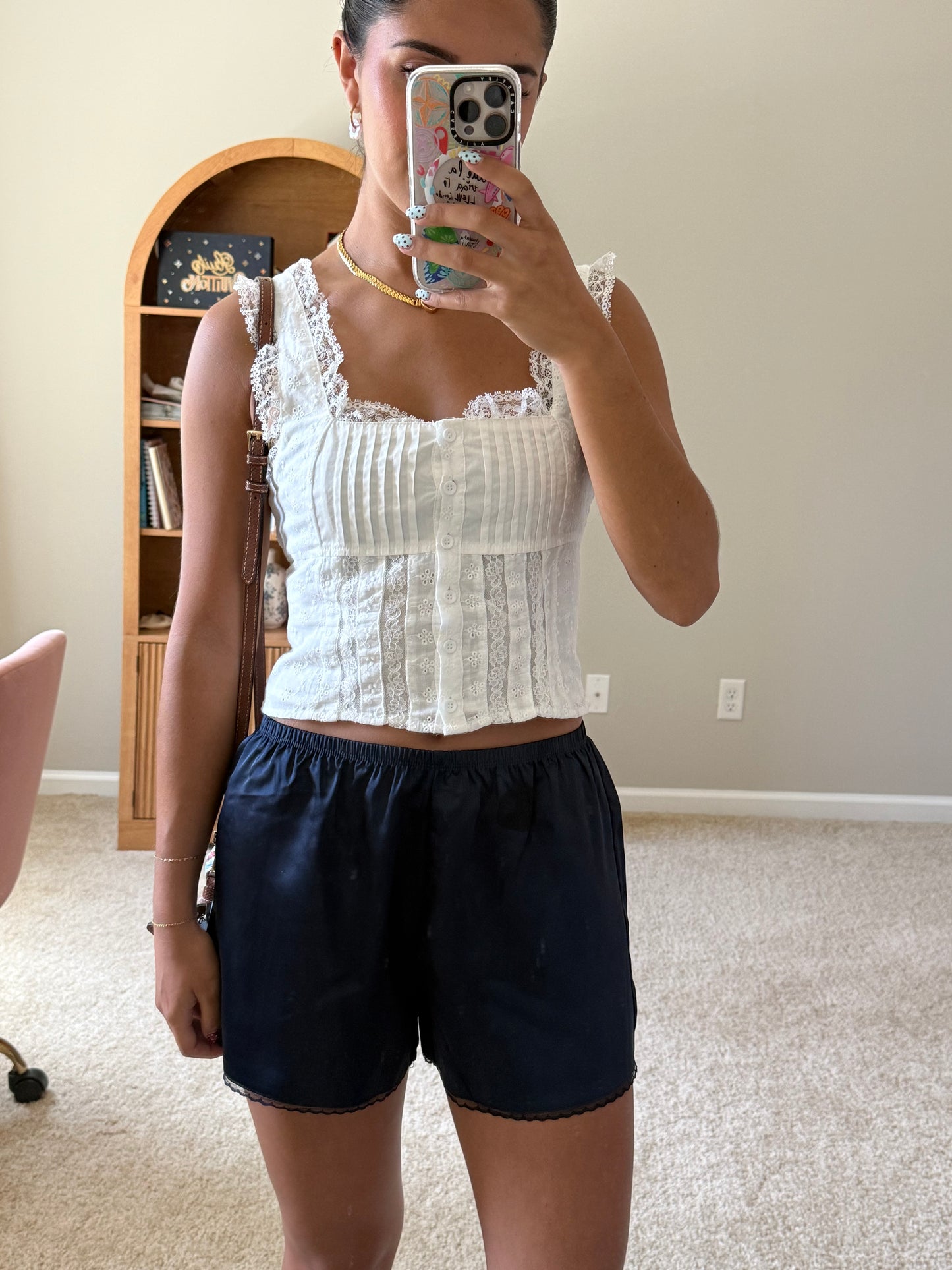Midnight Satin Shorts
