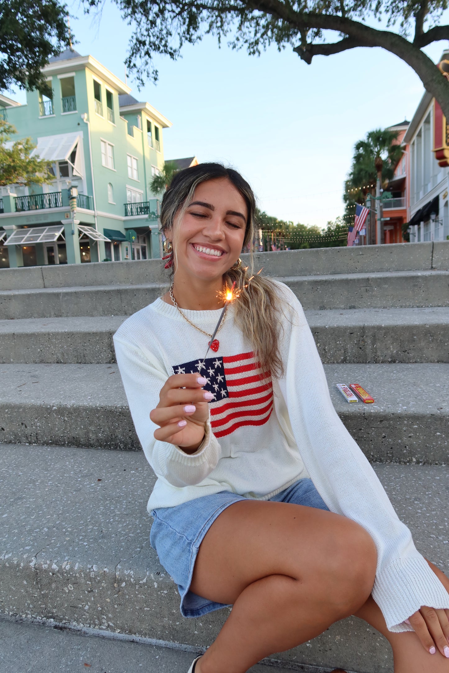 Star Spangled Knit Sweater