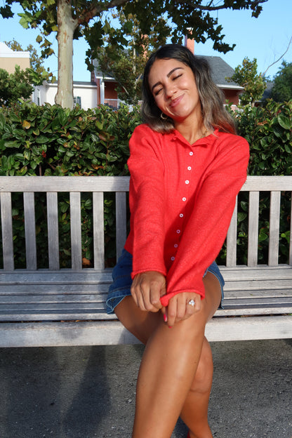 Butterfly Effect Cardi- Red