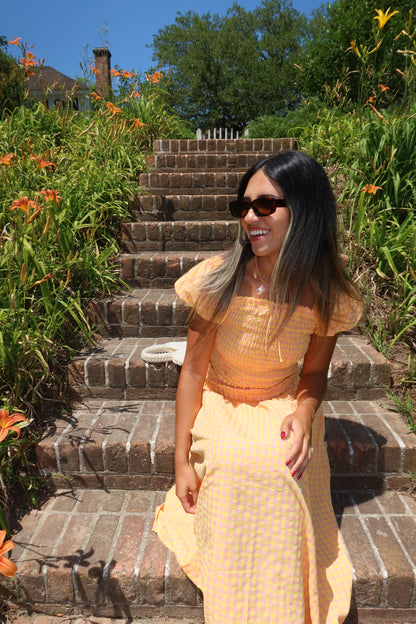 Clementine Gingham Top