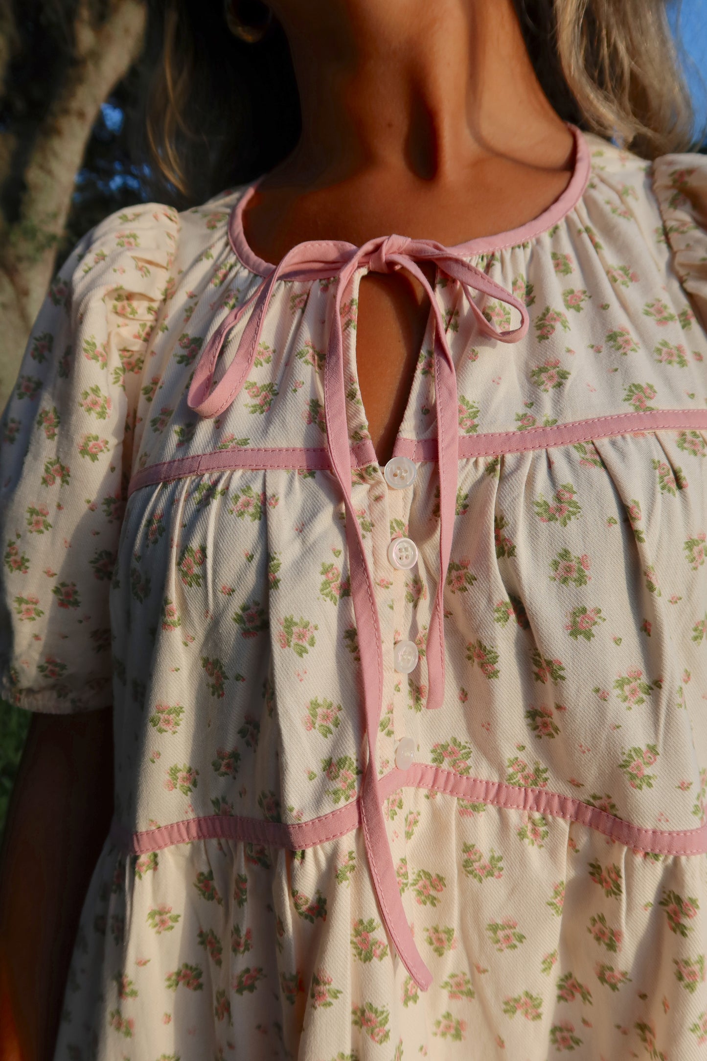 Sweet Meadow Floral Midi Dress