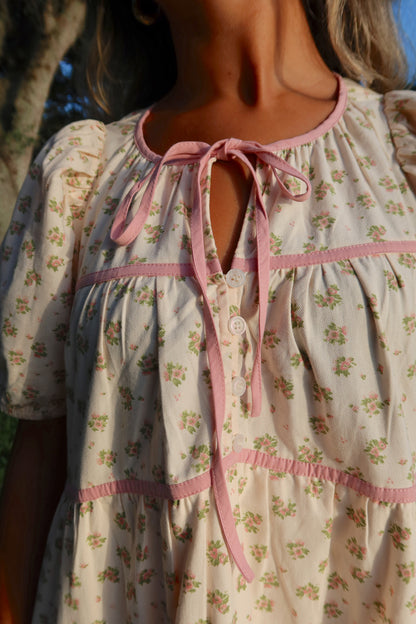 Sweet Meadow Floral Midi Dress
