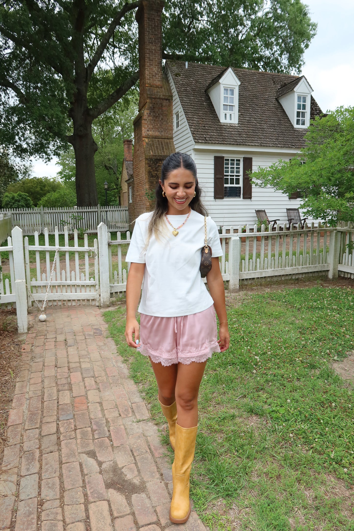 Blush Satin Shorts