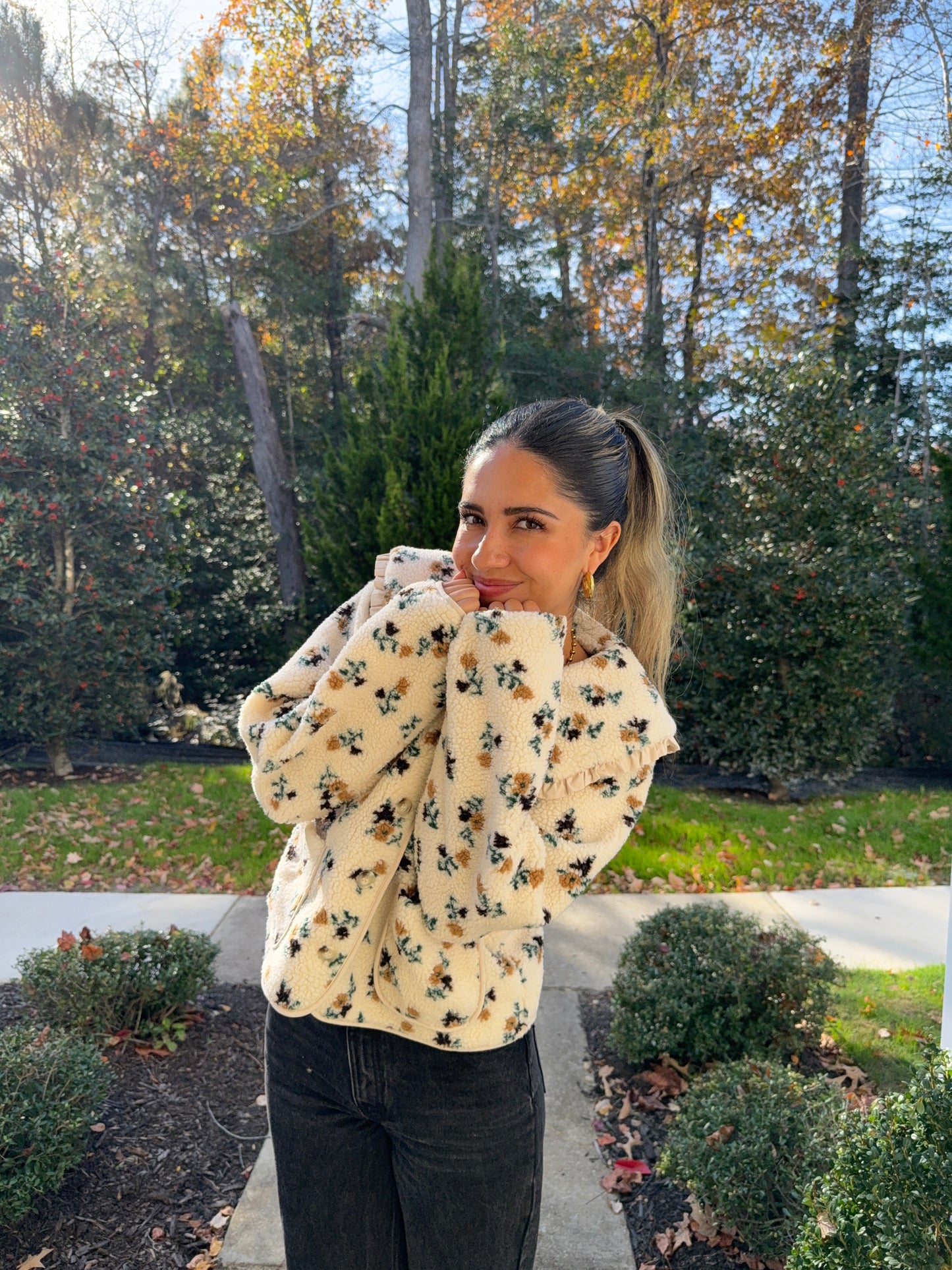 Cozy Blossom Fleece Jacket