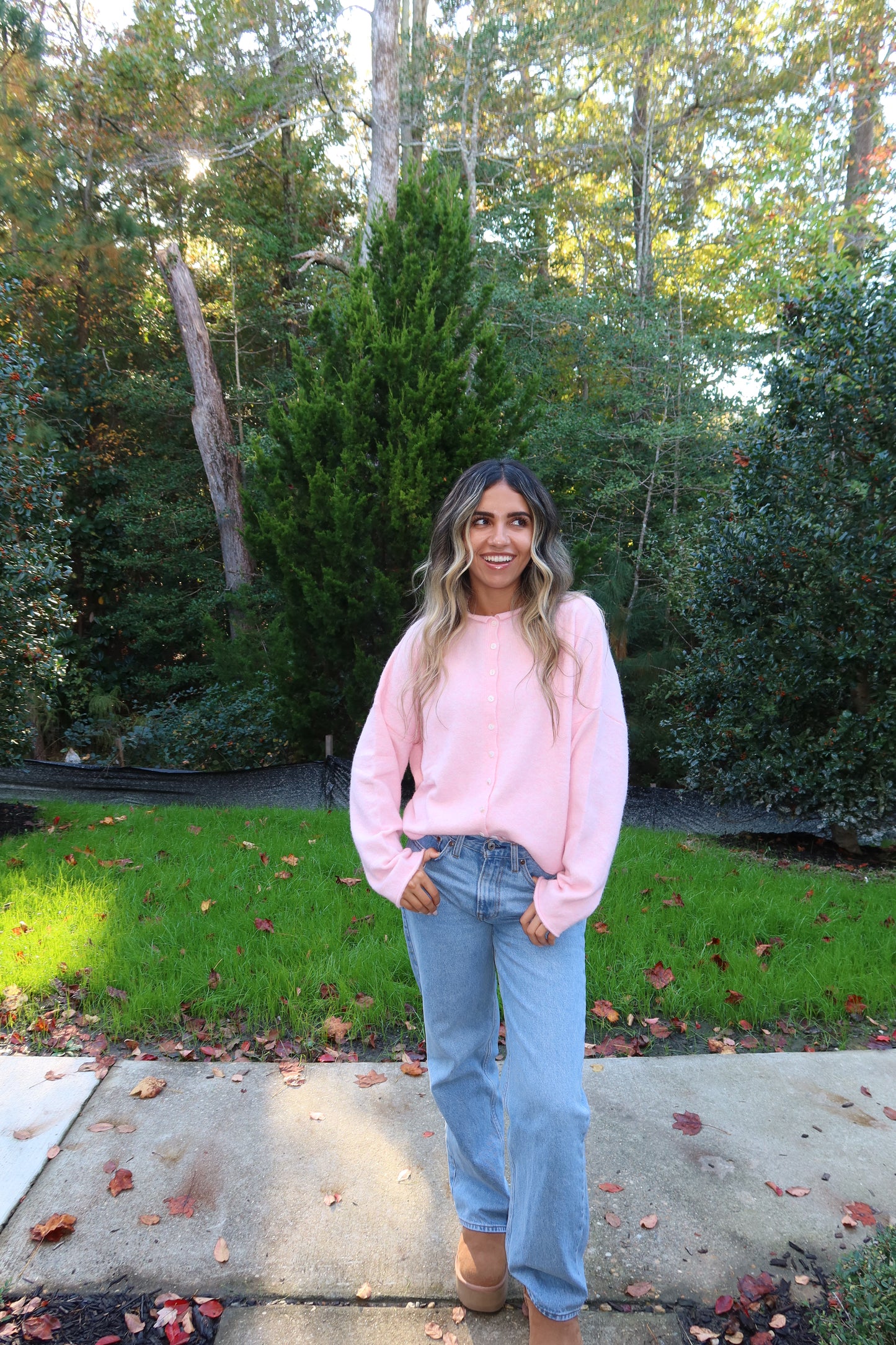 Butterfly Effect Cardi- Pink