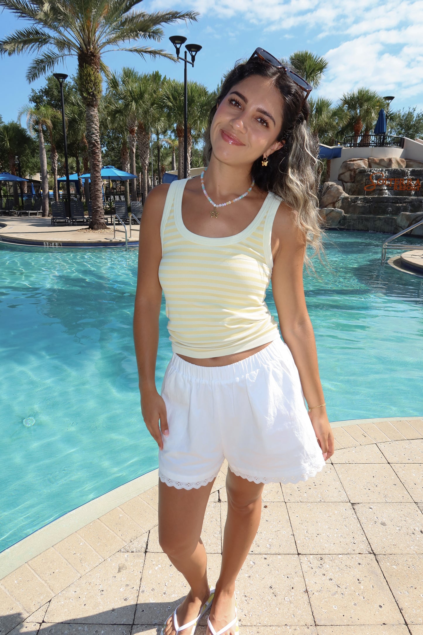 The Everywhere Reversible Tank- Butter Yellow