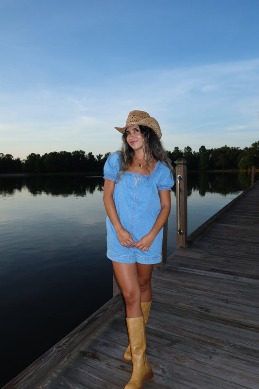 Bluebelle Denim Romper