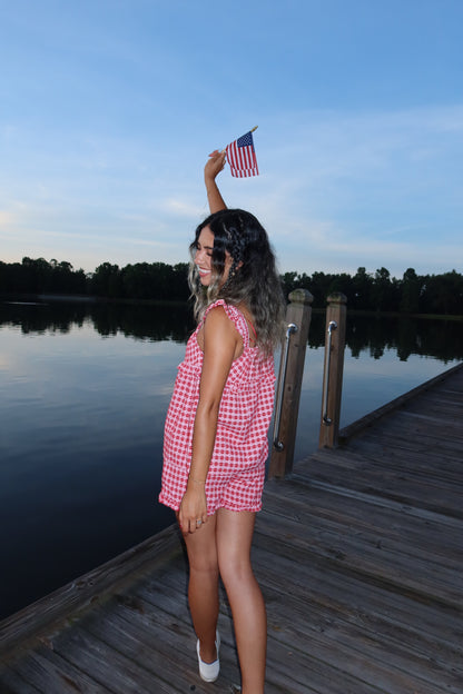 Sweetheart Gingham Top