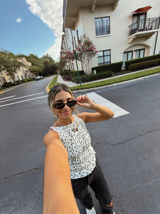 Blair Dotted Top