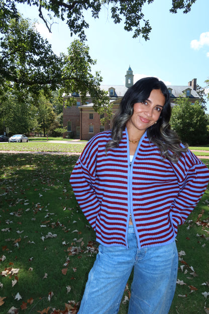 Berry Stripe Jacket