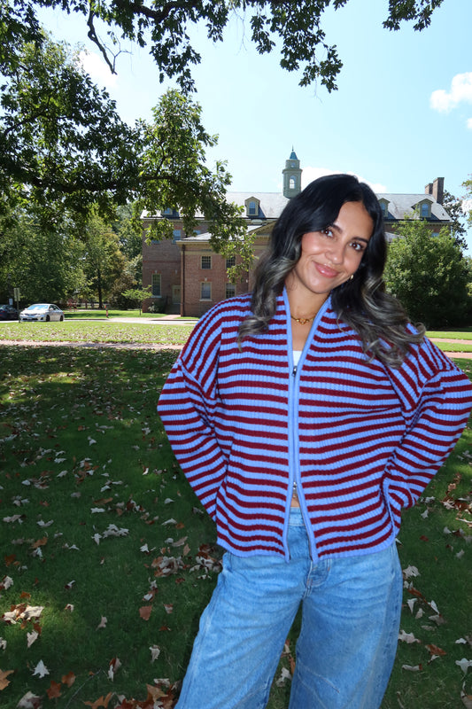Berry Stripe Jacket