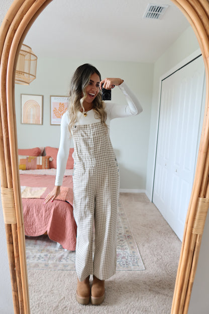 Harper Gingham Overalls