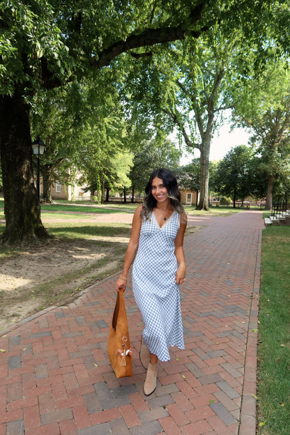 Stella Blue Gingham Dress