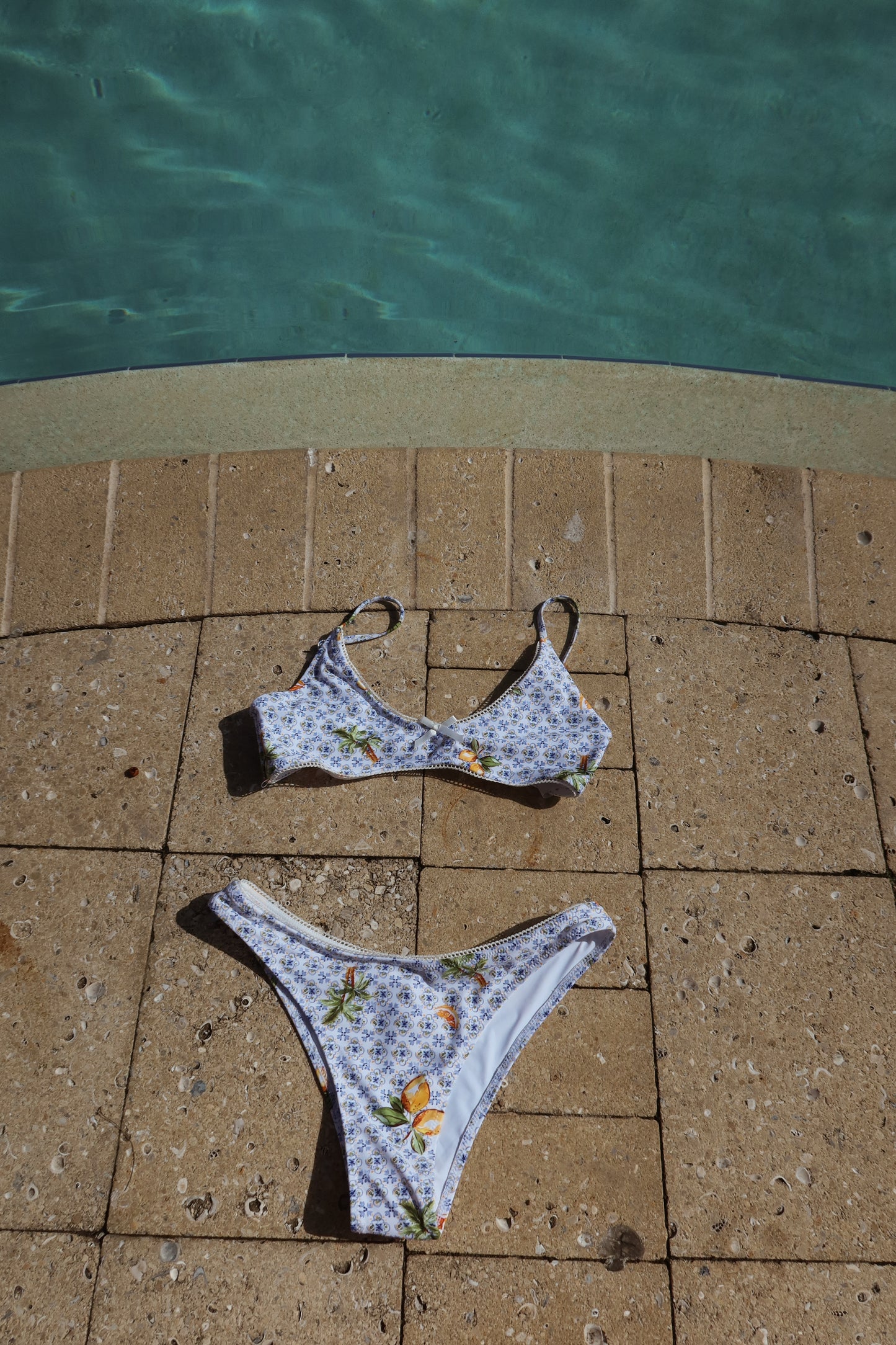Mediterranean Citrus Tile Bikini