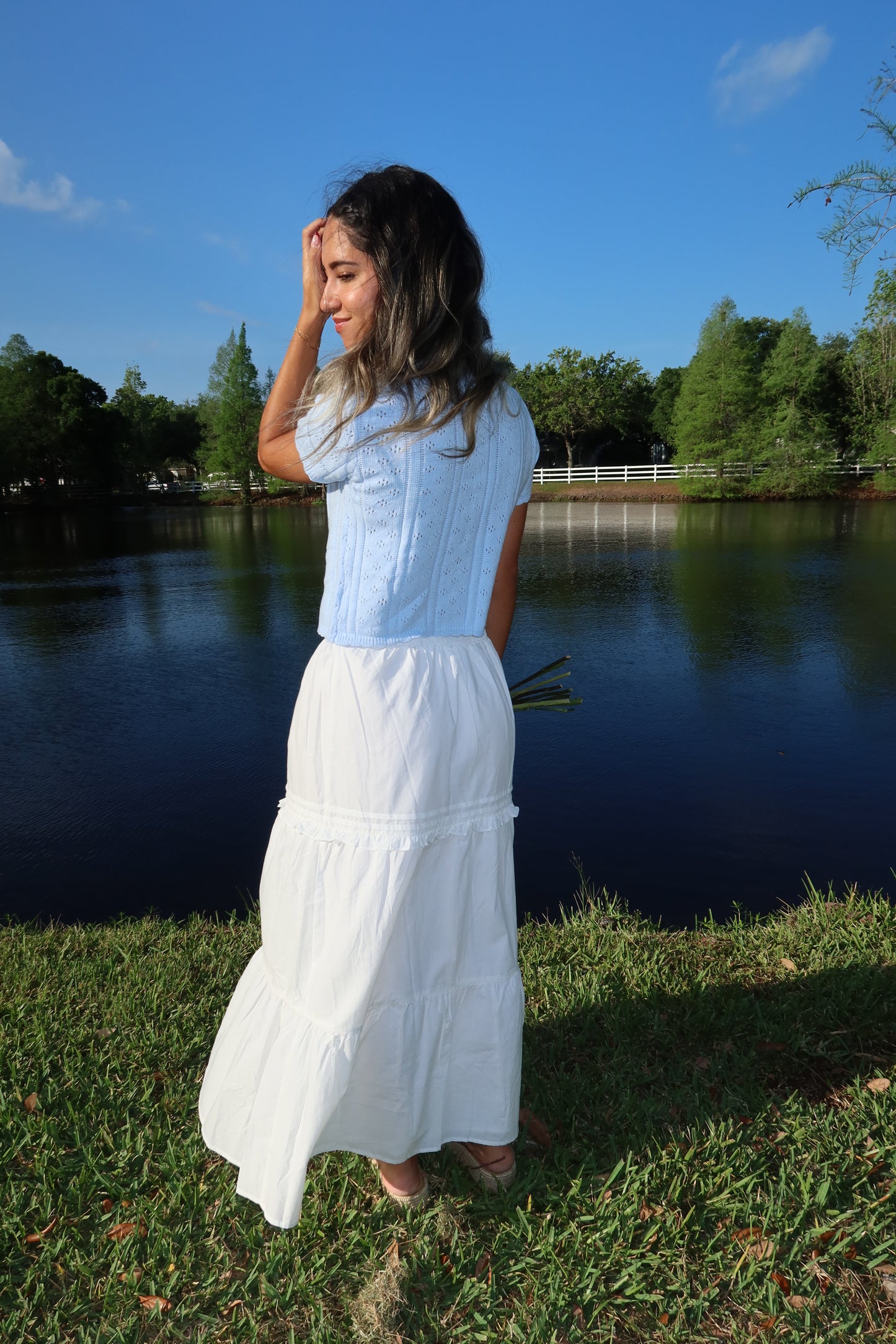 Skye Lace- Up Knit Top