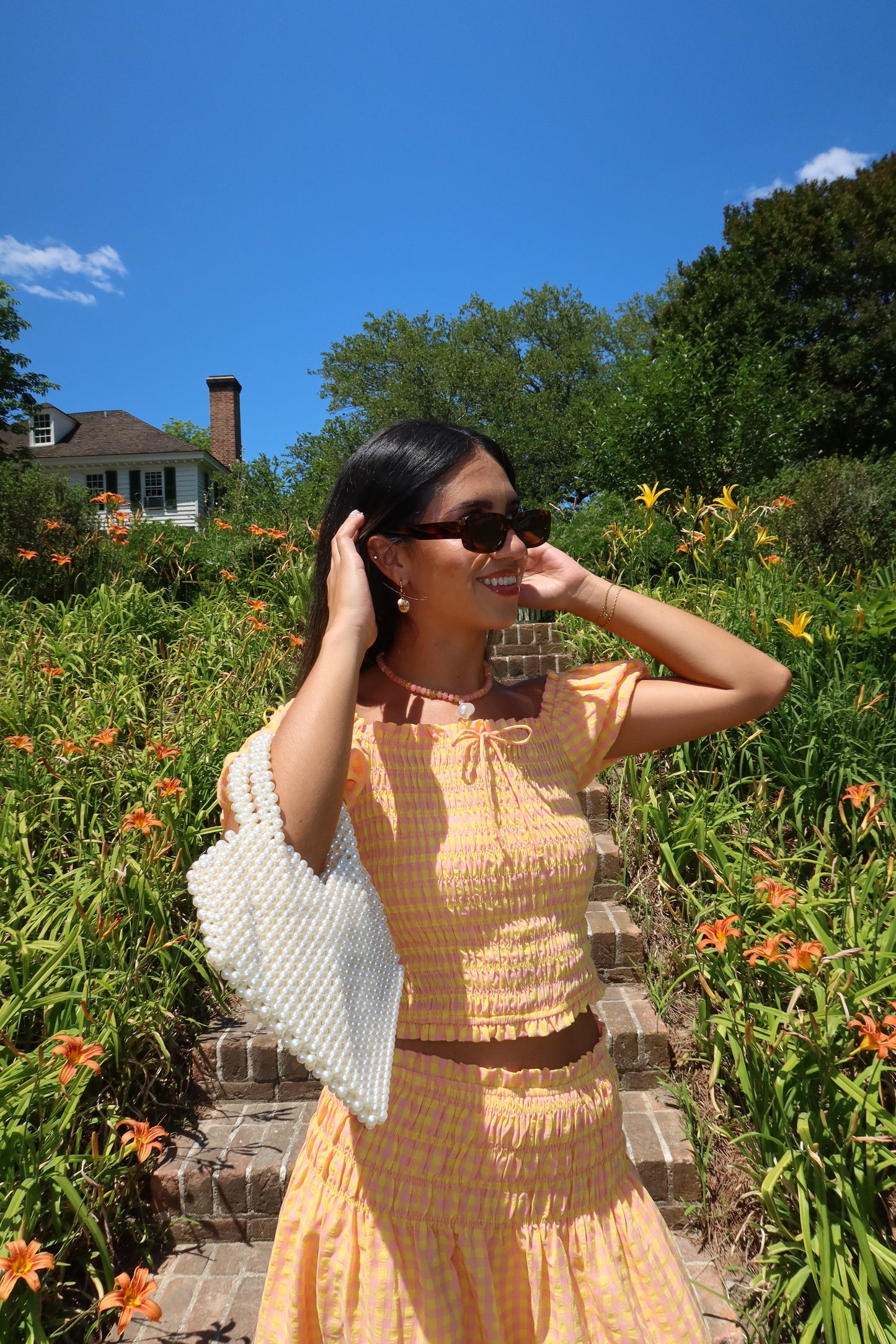 Clementine Gingham Top