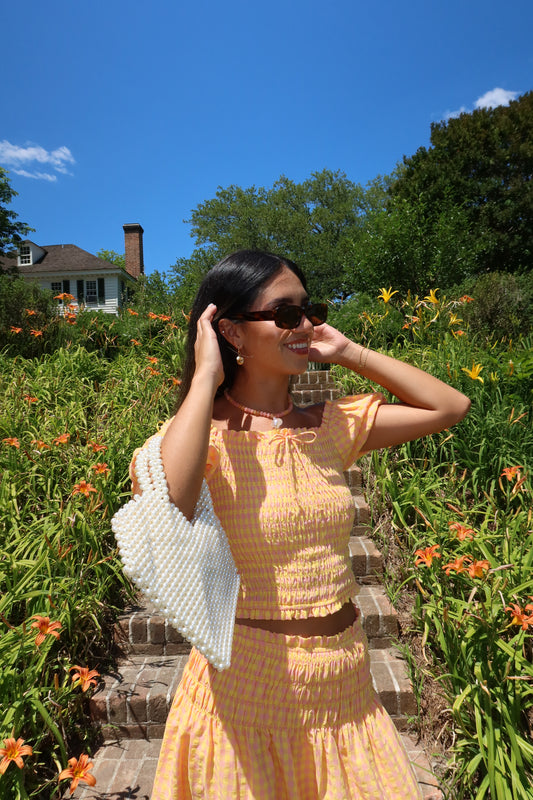 Clementine Gingham Top