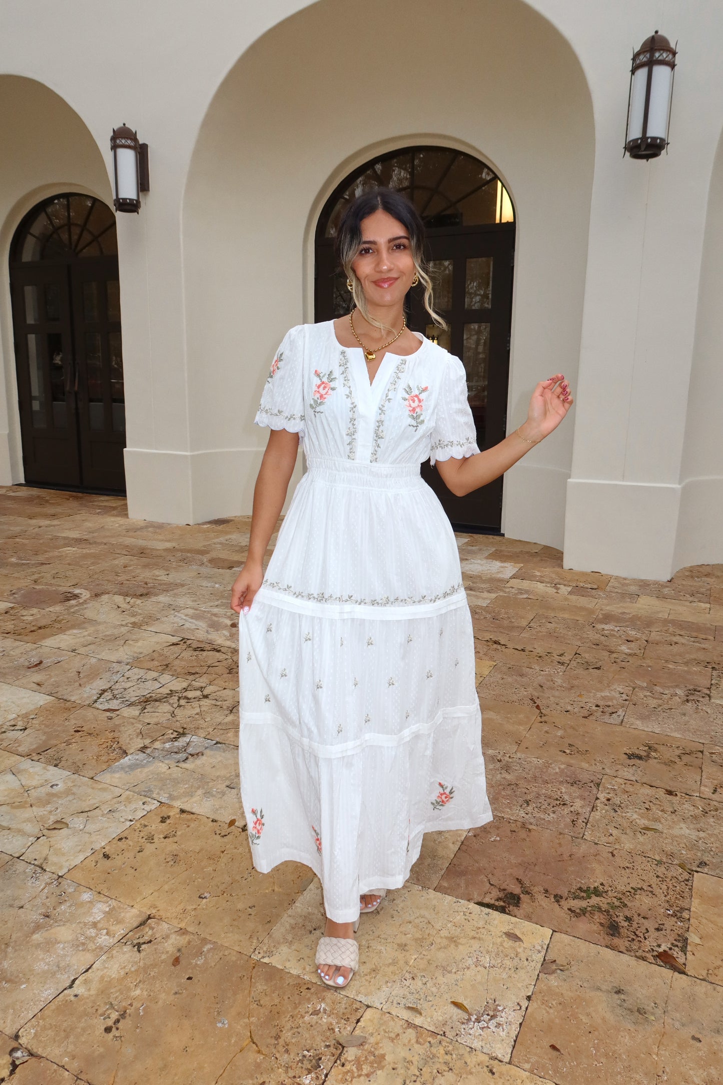 Eloisa Embroidered Dress