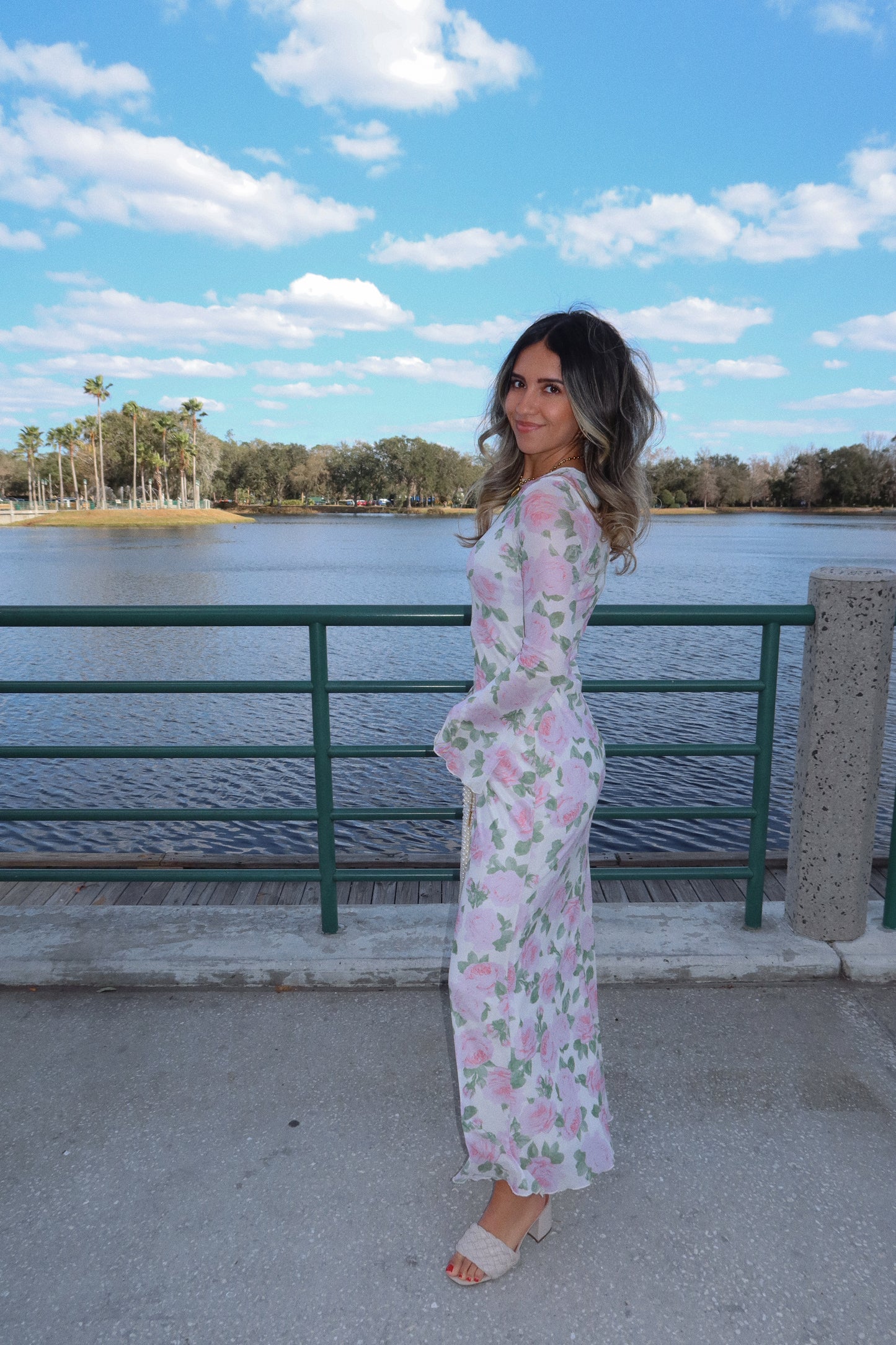 *RESTOCK* Rose Maxi Dress- White