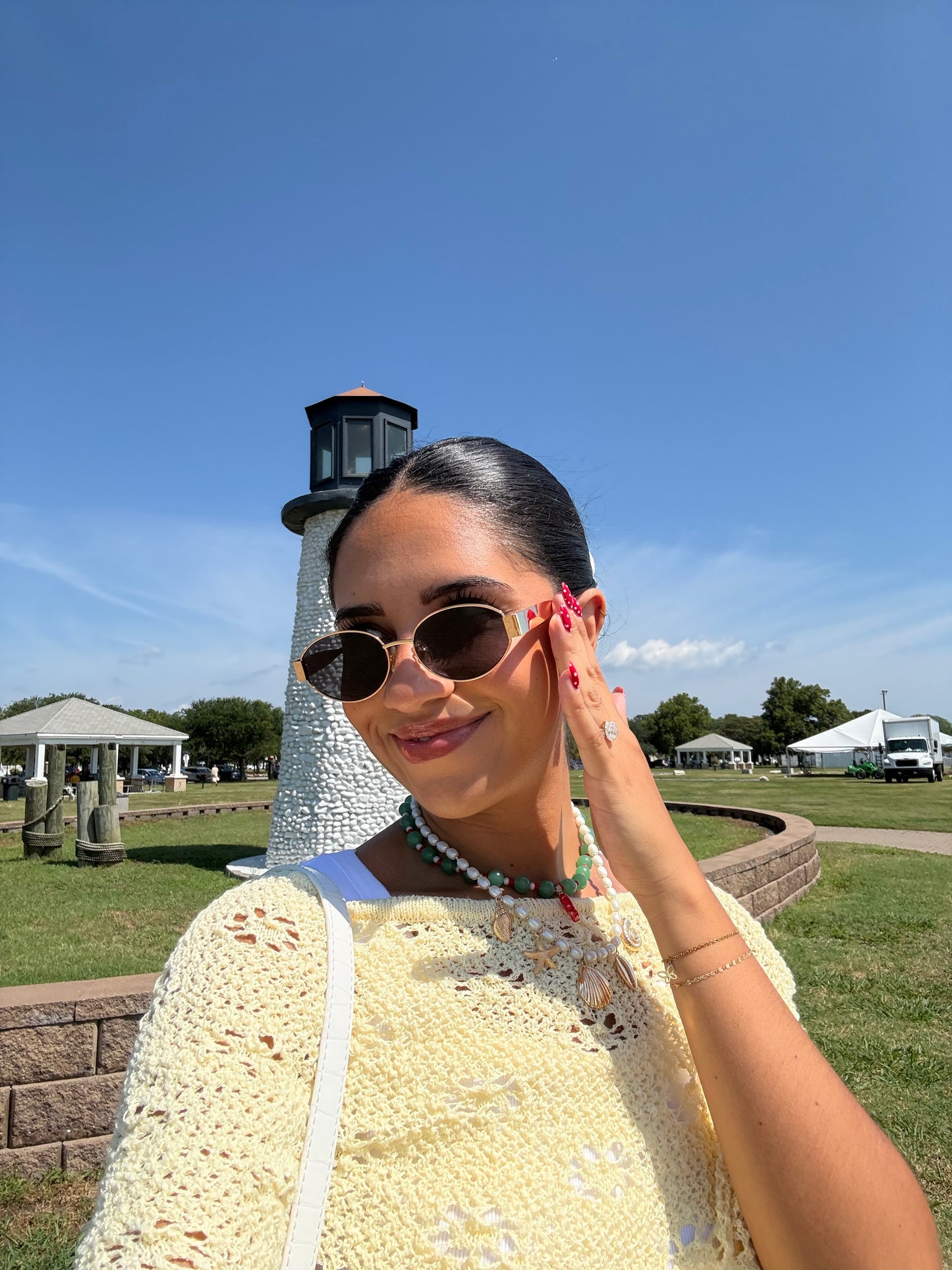 Golden Coast Crochet Poncho