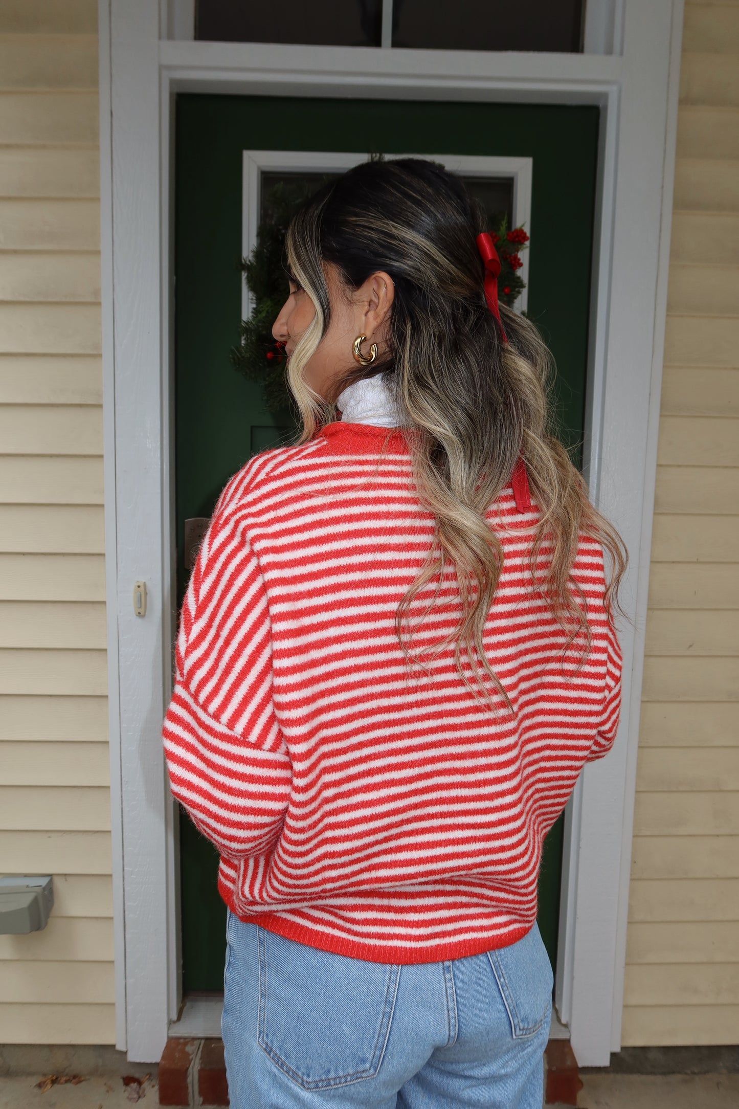 Candy Cane Cardigan