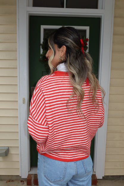 Candy Cane Cardigan