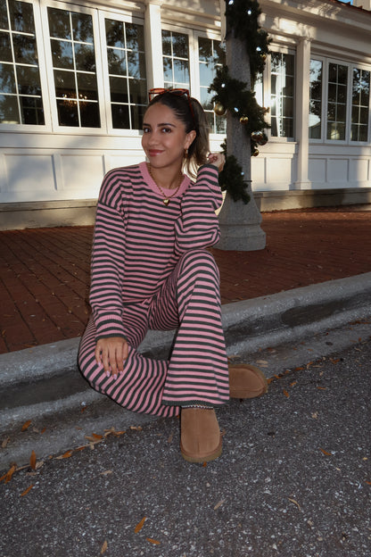 Strawberry Matcha Knit Set