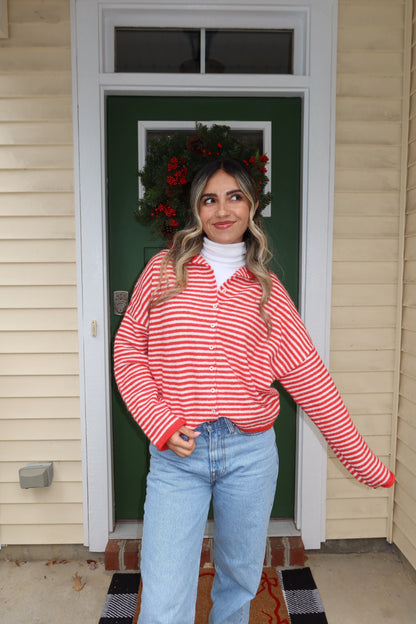 Candy Cane Cardigan
