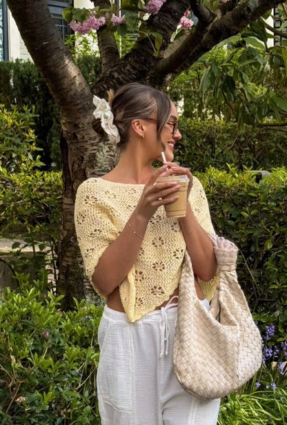 Golden Coast Crochet Poncho
