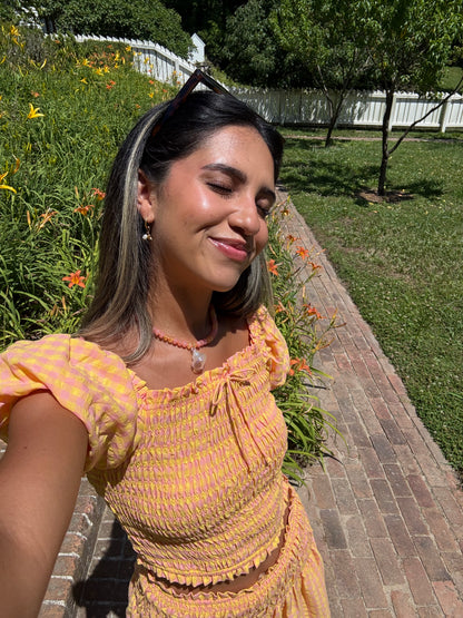 Clementine Gingham Top