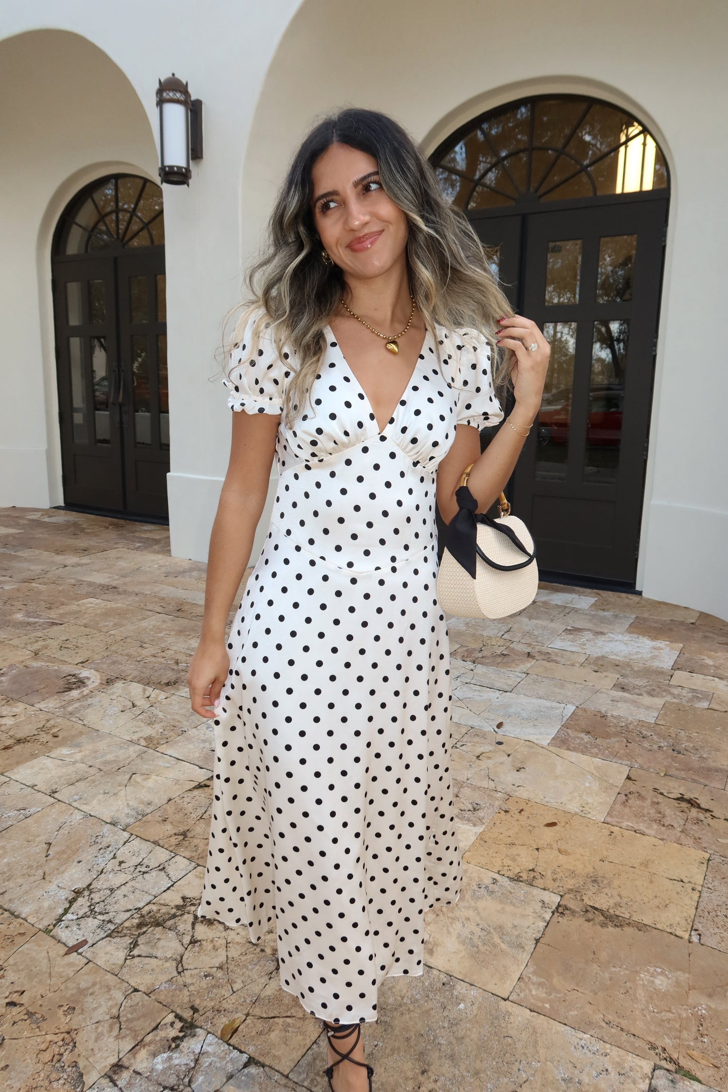 Pearl Dotted Dress