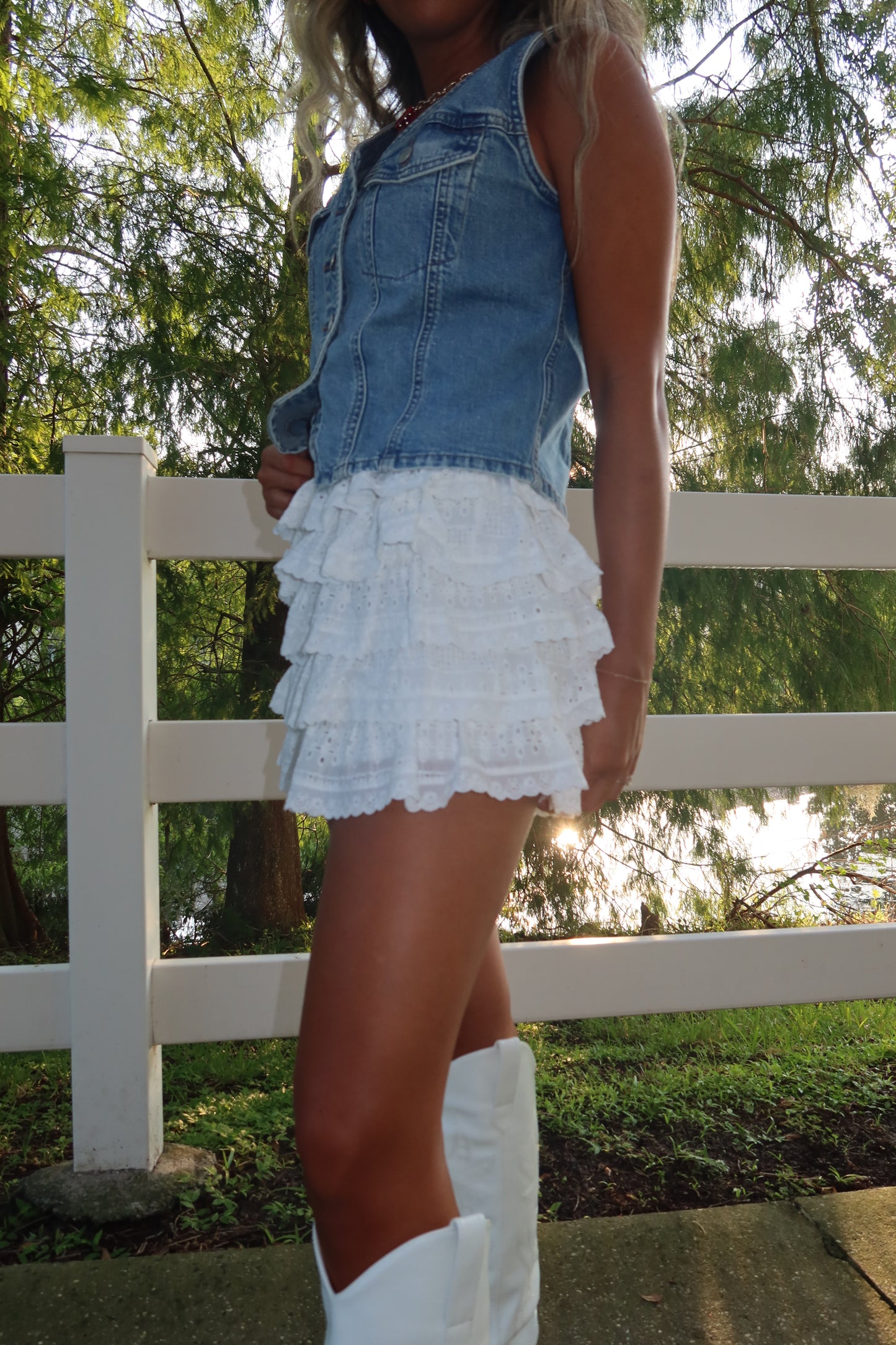 Eyelet Dream Skort