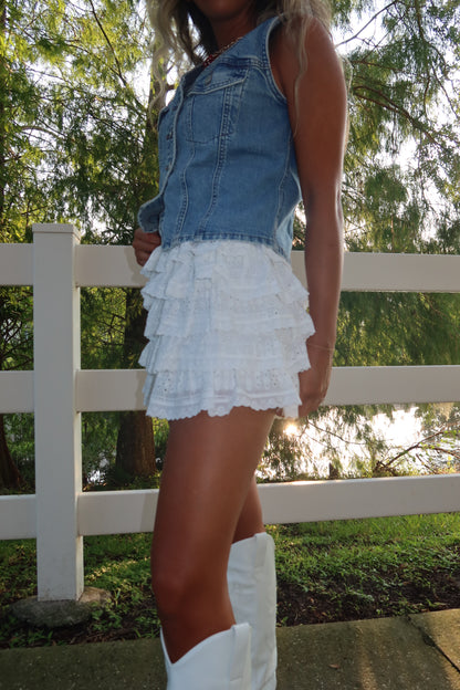 Eyelet Dream Skort
