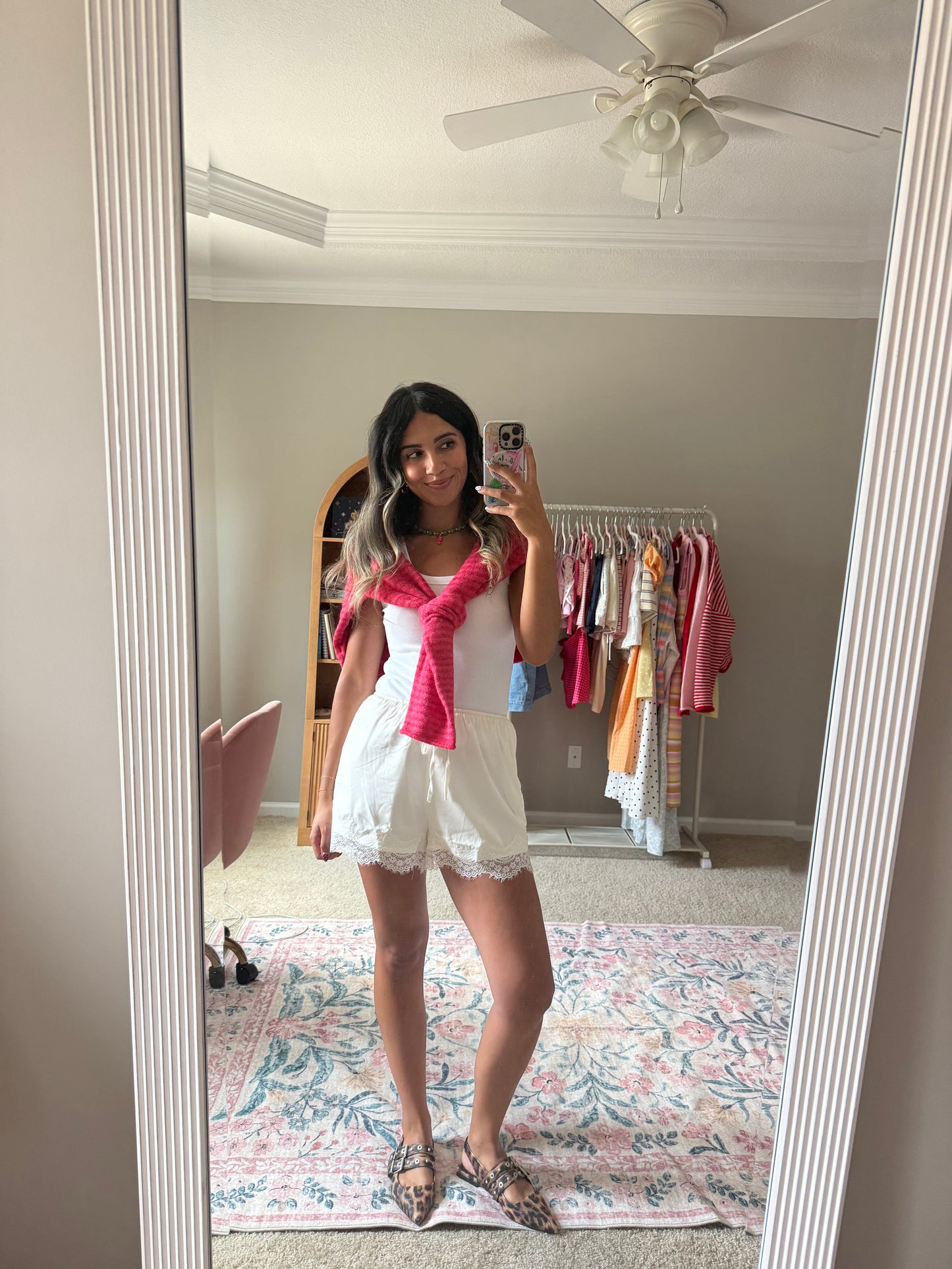 Chantilly Lace Satin Shorts