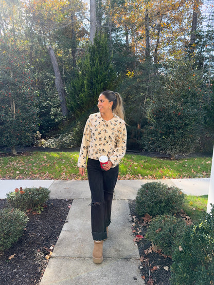 Cozy Blossom Fleece Jacket
