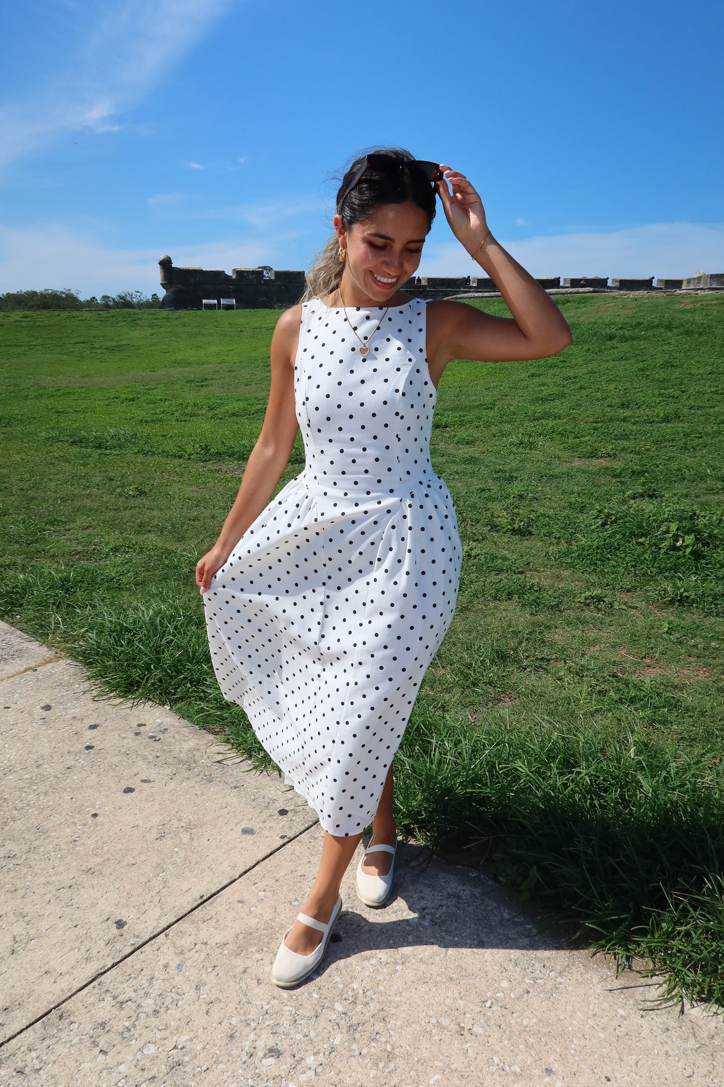 Amelia Polka Dot Dress