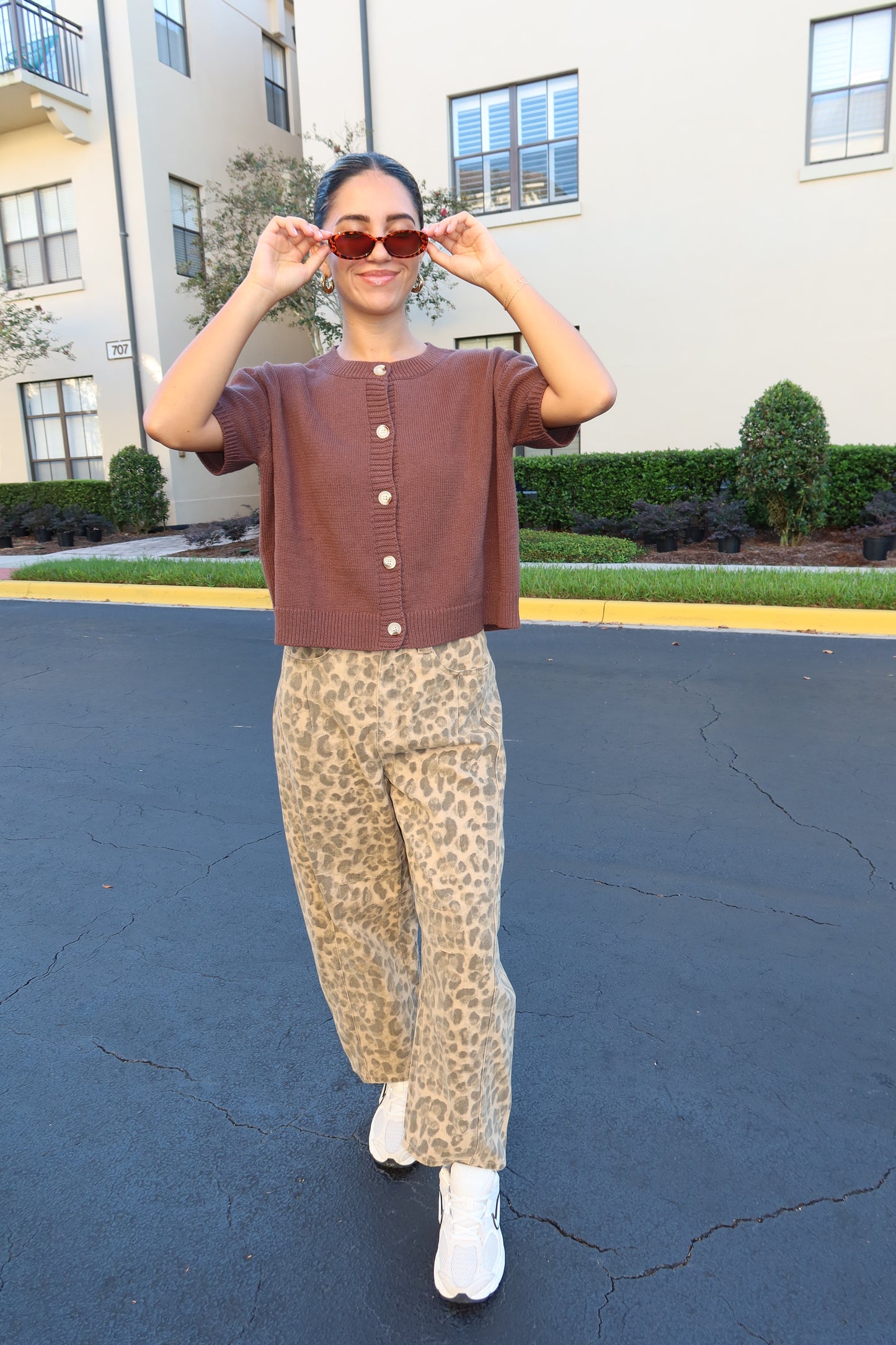 Cocoa Short Sleeve Cardigan